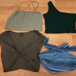 Bundle: Multi-colored Crop Tops